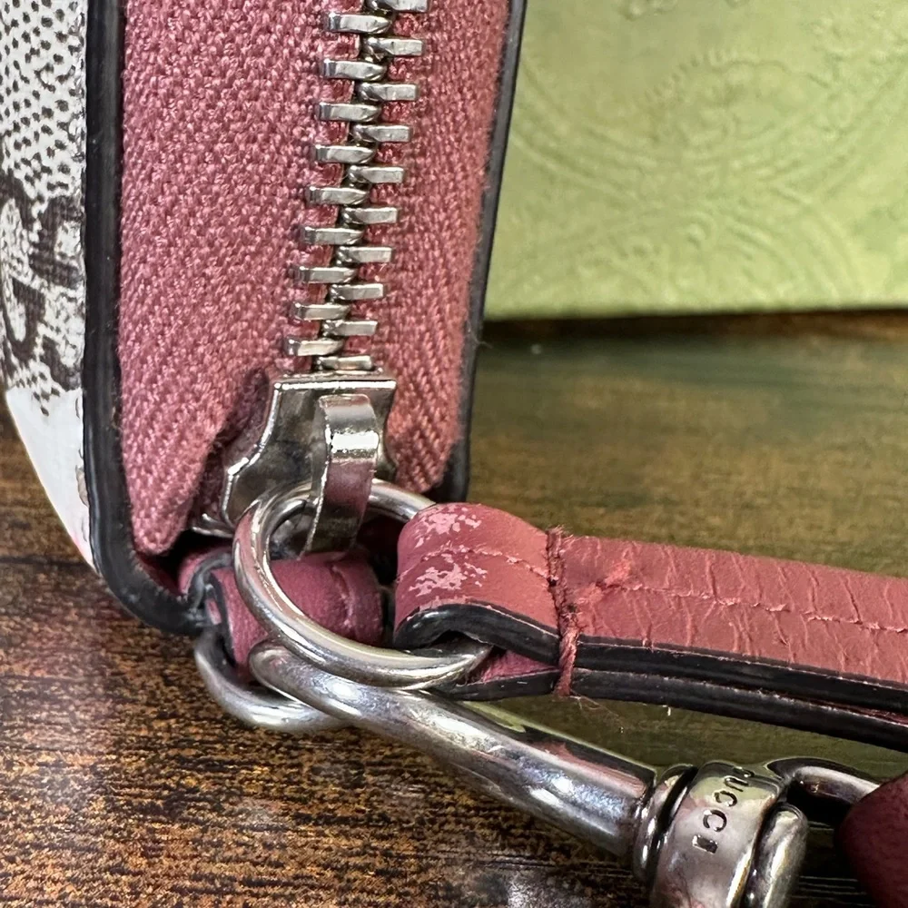 Authentic Gucci Blooms GG Zippy Long Wallet W/ Wrist Strap - Picture 6 of 15